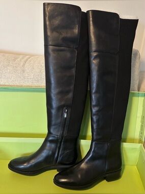 Sam Edelman Black Posie Over-the-Knee Boots, size 9 Excellent Used Condition